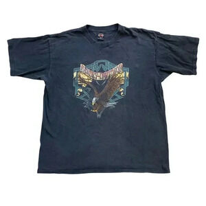 Vintage 90s Harley Davidson Motorcycles Brothers' Branford, CT Eagle 1998 XXL
